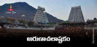 Arunachala Ashtakam Lyrics in Telugu – అరుణాచలాష్టకం • Hari Ome