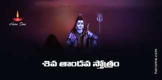 Shiva Tandava Stotram Lyrics in Telugu | శివ తాండవ స్తోత్రం • Hari Ome